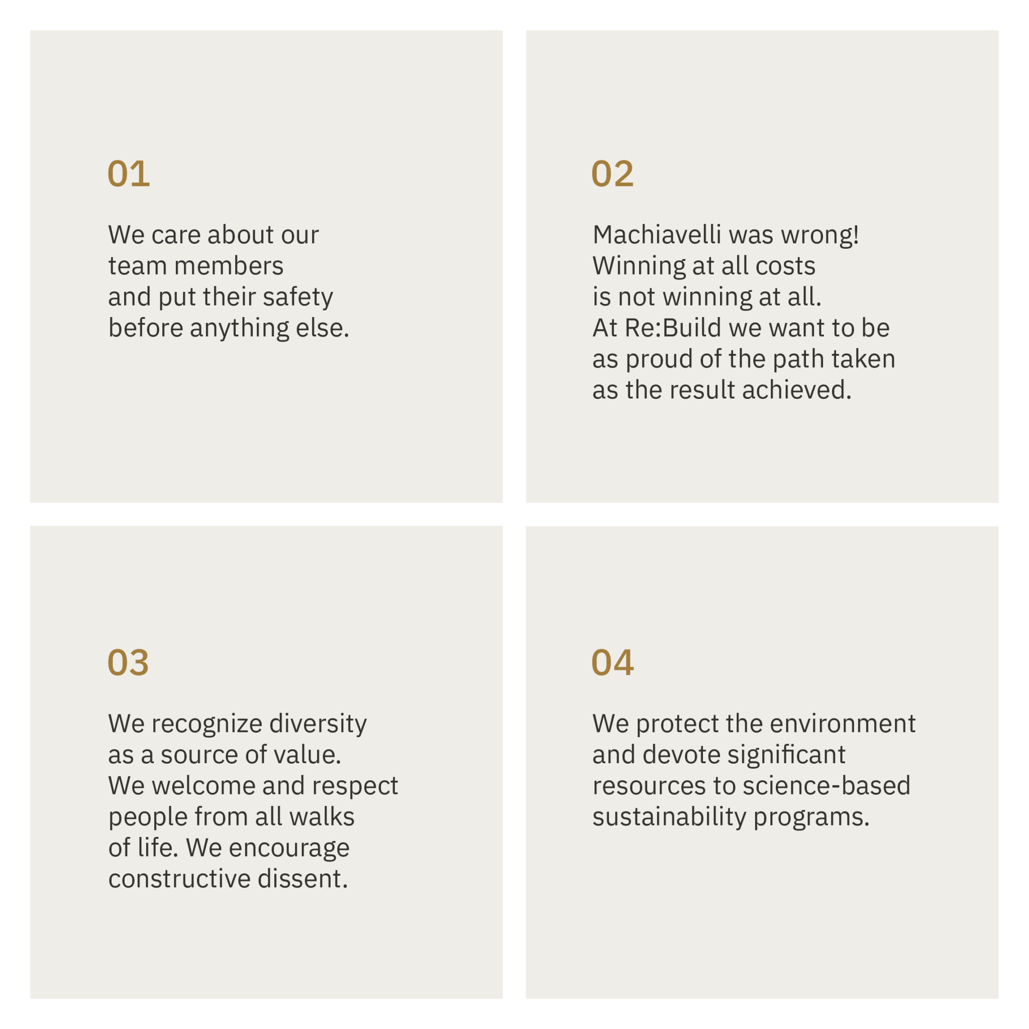 The Re:Build Way 1-4