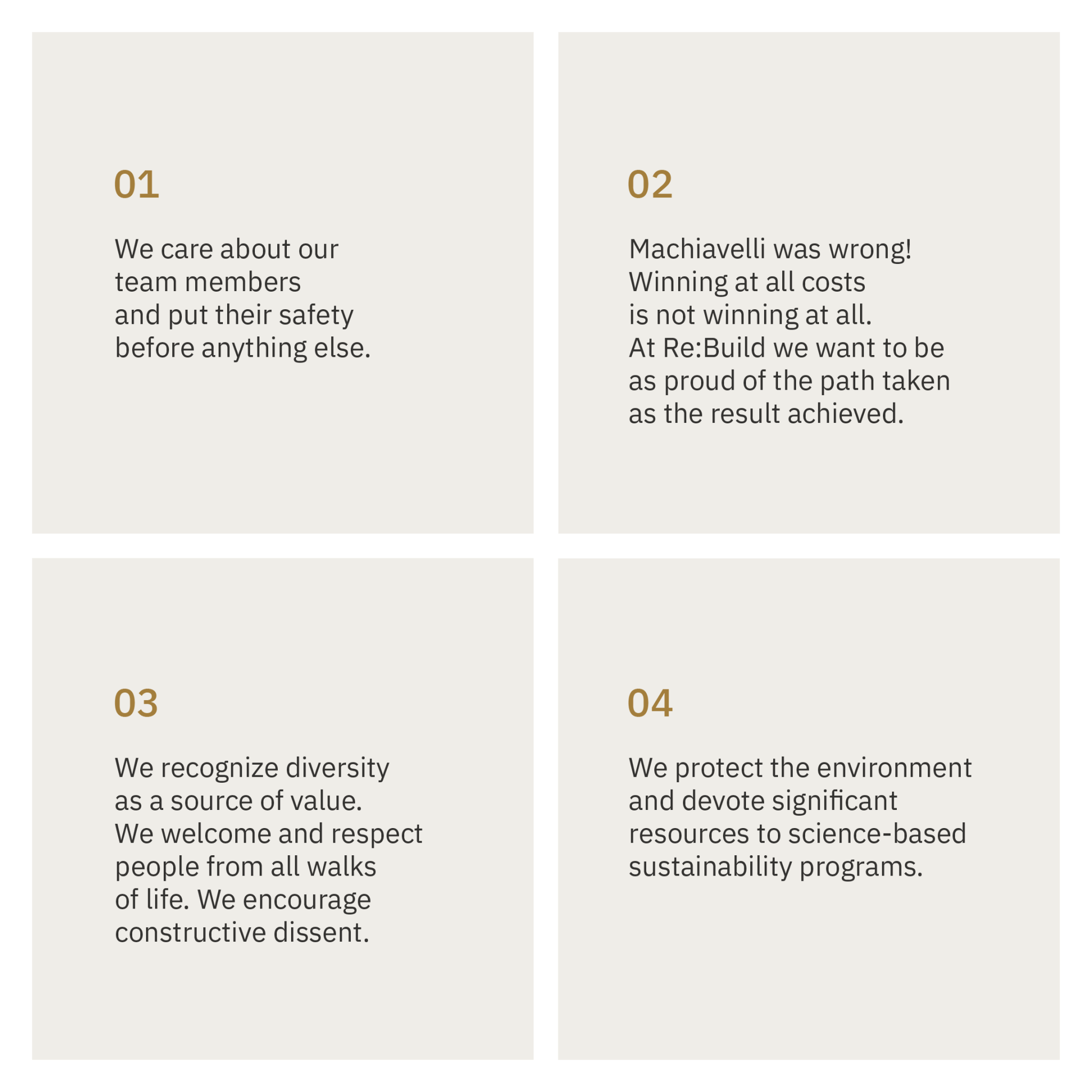 The Re:Build Way 1-4