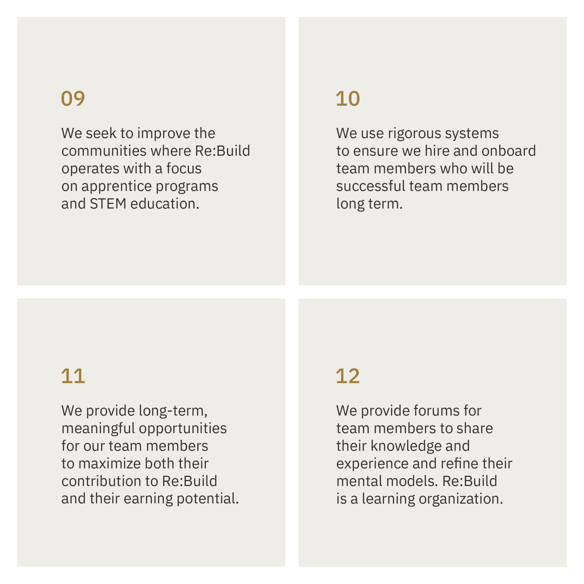 The Re:Build Way 9-12