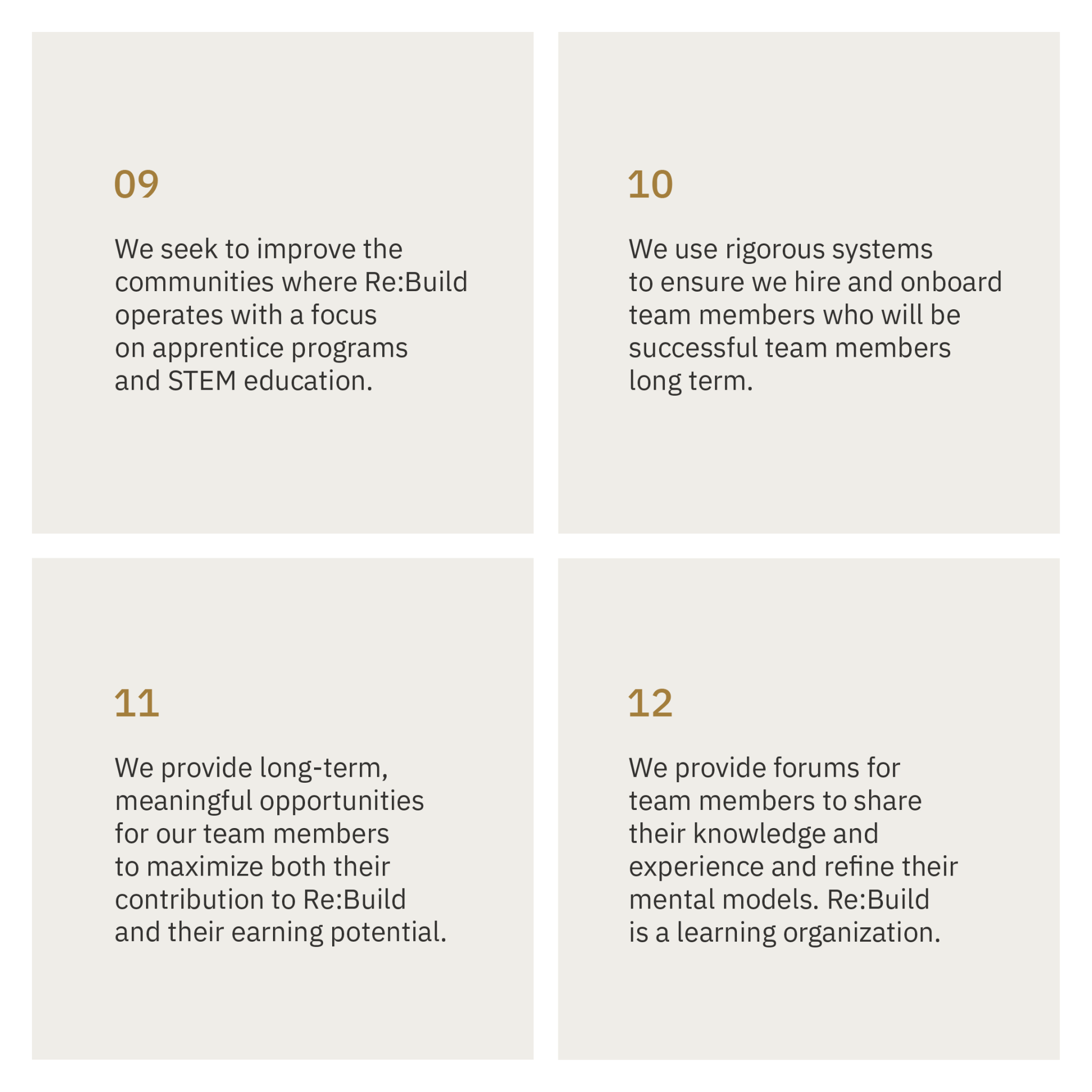 The Re:Build Way 9-12